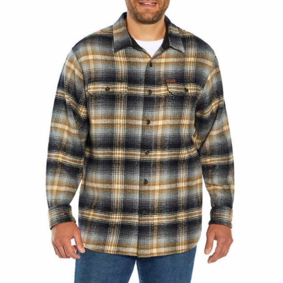 Orvis Men's Flannel Shirt Men’s Pockets Size 3XL NWT - Picture 3 of 8